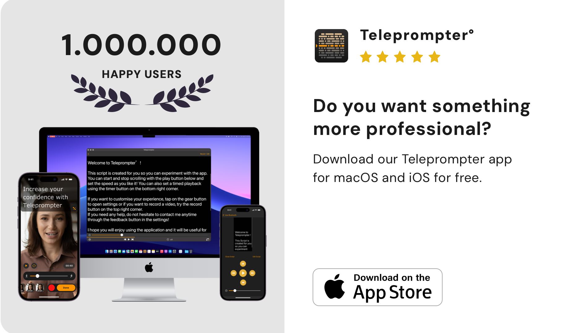 Free teleprompter