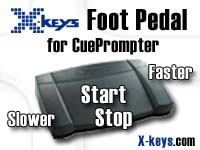 Foot pedal control